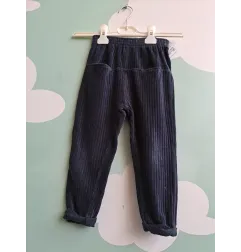Pantaloni Vellutino Blu Fagottino 30-36 M / 98 Cm
