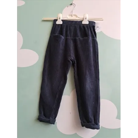 Pantaloni Vellutino Blu Fagottino 30-36 M / 98 Cm