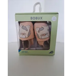 Scarpe Babucce Bobux Rosa Gattino Taglia M 9/15 Mesi