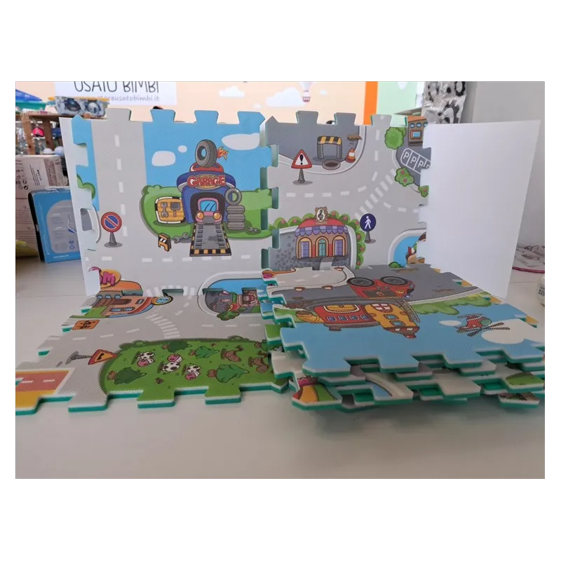 Tappeto Puzzle Con Pista 9 PZ