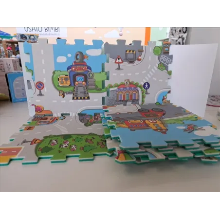 Tappeto Puzzle Con Pista 9 PZ