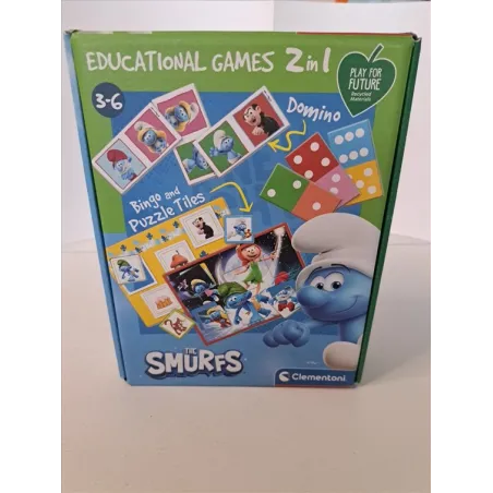 Gioco Puffi 2 In 1 Puzzle e Memo