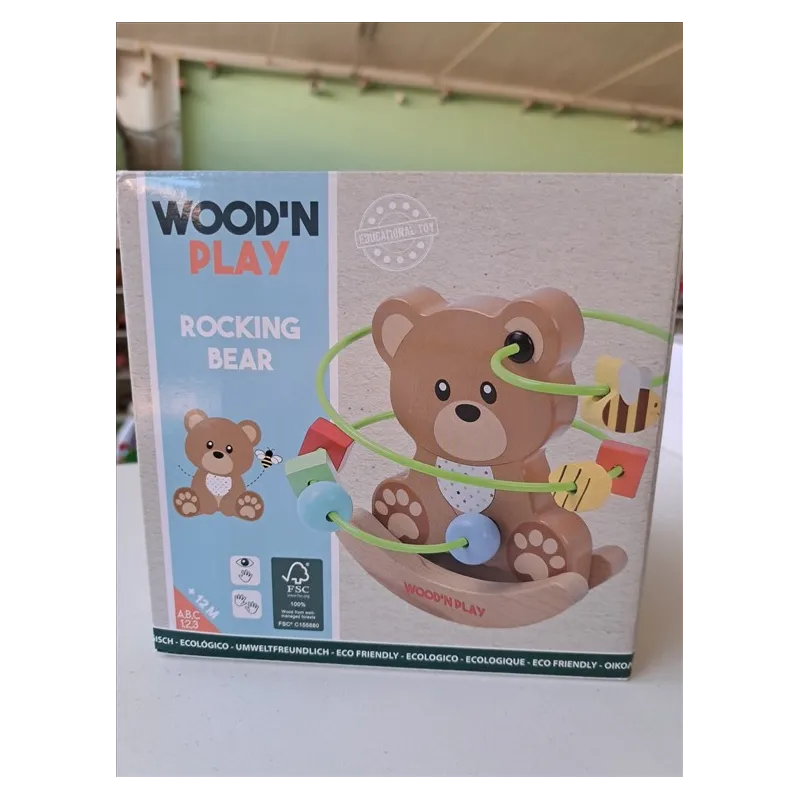 Gioco Orsetto In Legno Wood'n Play Nuovo