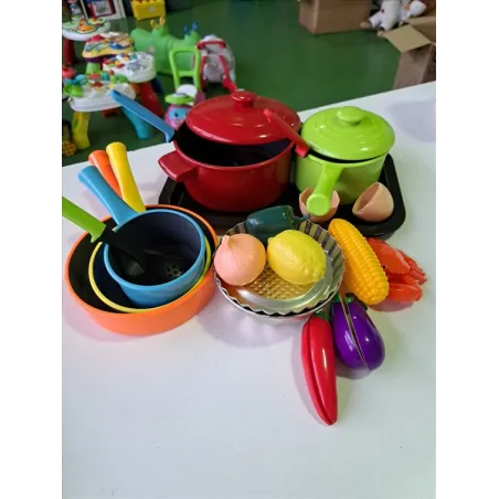 Set Pentole Colorate, Mestoli e Teglie Per Forno e Cibo