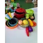 Set Pentole Colorate, Mestoli e Teglie Per Forno e Cibo