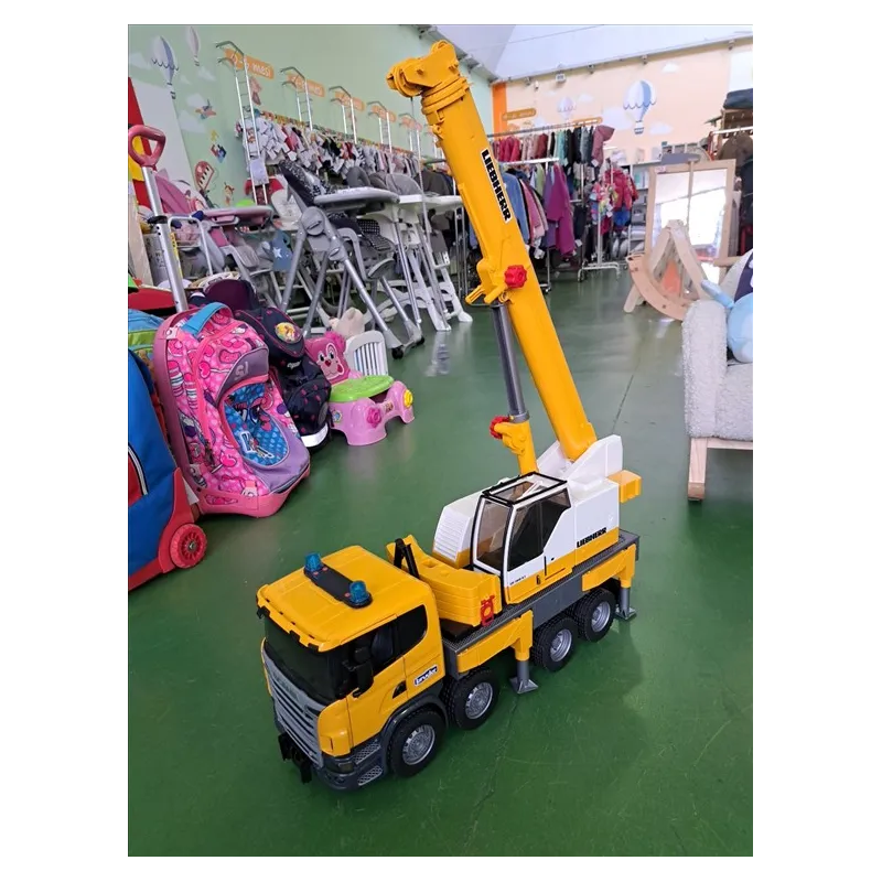Super Camion Con Gru Liebherr BRUDER