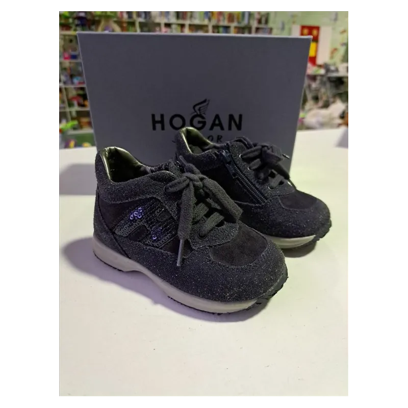Scarpe Hogan Junior Interactive Blu Con Strass N 21