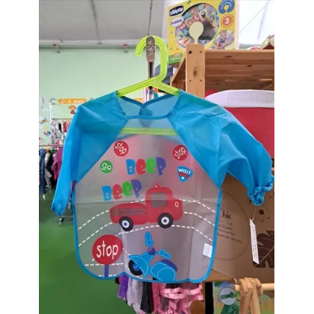 Bavaglia / Grembiule a Maglia Azzurro