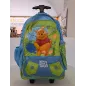 Zaino Winnie The Pooh Con Carrellinno Azzurro Nuovo