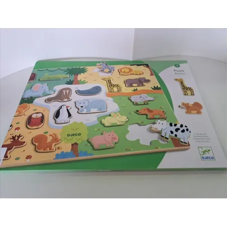 Puzzle In Legno Animali Djeco