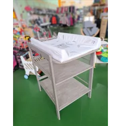 Fasciatoio In Legno Grigio Con Materassino