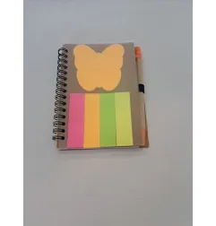 Set Post It Con Farfalla Arancione
