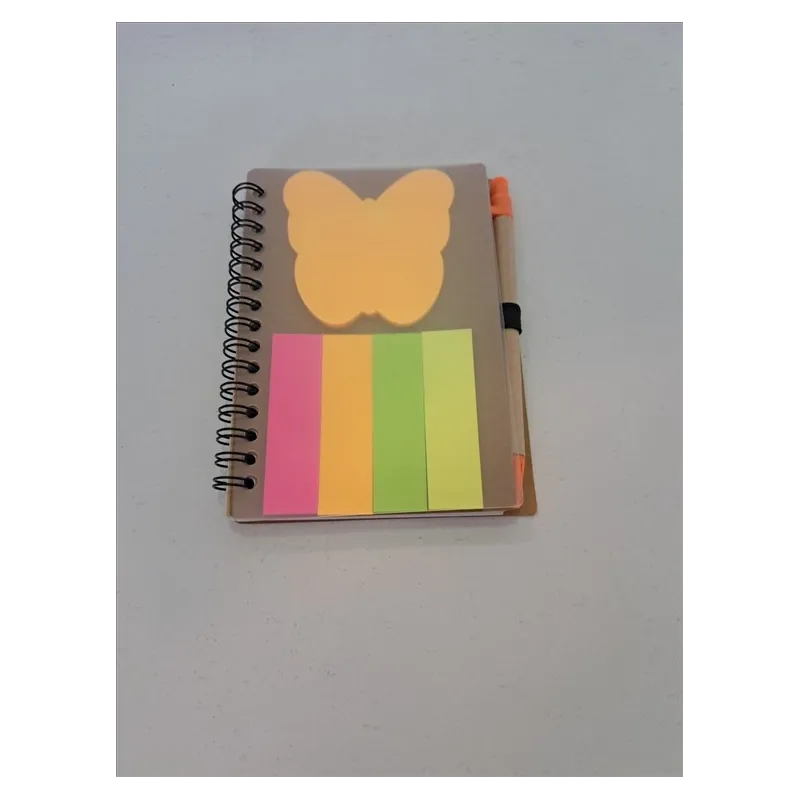 Set Post It Con Farfalla Arancione