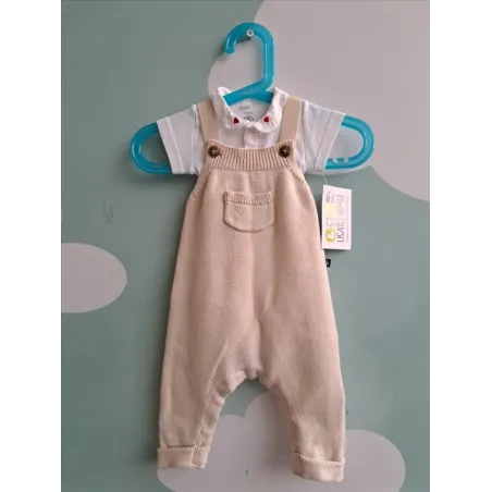 Salopette Petit Bateau Con Body Colletto Cuoricini 3 M