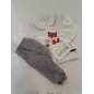 Tutina Spezzata Pantaloni Grigi Maglia Con Colletto Volpina Barcelline 1 M