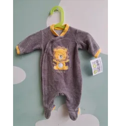 Tutina Leoncino Grigia 1 M - 50 Cm