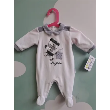 Tutina Bianca Con Orsetto 0/1 M