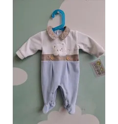 Tutina Bianca e Azzurra Orsetto 0/1 M