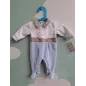 Tutina Bianca e Azzurra Orsetto 0/1 M