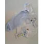 Tutina Spezzata Maglia Bianca e Pantaloni Azzurri 0/1 M