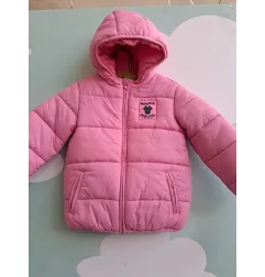 Piumino Minnie Rosa Interno In Pile 4/5 A
