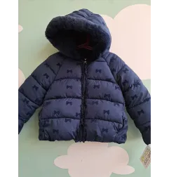 Piumino Blu Fiocchetti Prenatal Interno In Pile 4/5 A