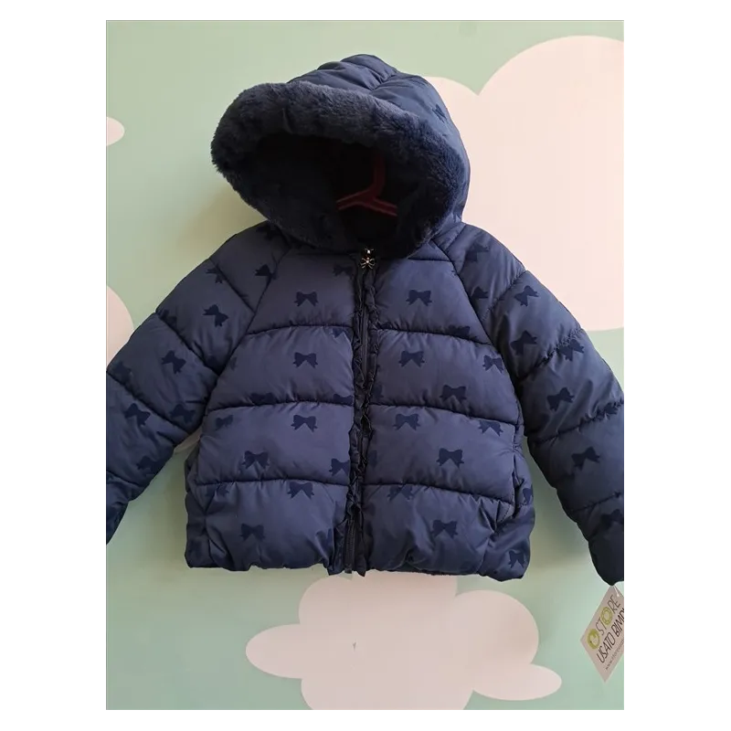 Piumino Blu Fiocchetti Prenatal Interno In Pile 4/5 A