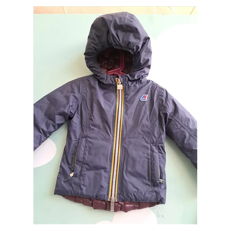K Way Reversibile Blu / Bordeaux 4 A (CERNIERA)