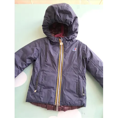 K Way Reversibile Blu / Bordeaux 4 A (CERNIERA)