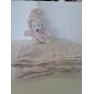 Peluche Coniglio Marrone Con Copertina Rosa Stellina