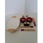 Set Sushi In Legno (Bordo Ciotoline Leggermente Scolorito)