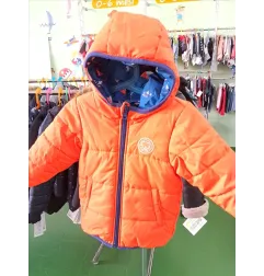 Giacca Invernale Decathlon Reversibile Arancione/Blu 18 M