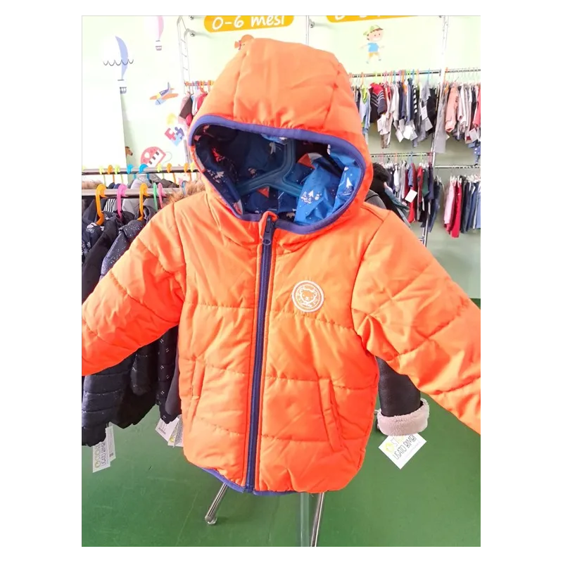Giacca Invernale Decathlon Reversibile Arancione/Blu 18 M