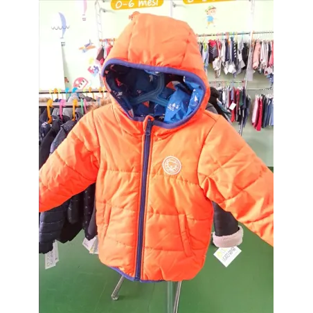 Giacca Invernale Decathlon Reversibile Arancione/Blu 18 M