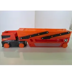 Camion Portamacchinine Hotwheels Arancione Per 50 Macchinine