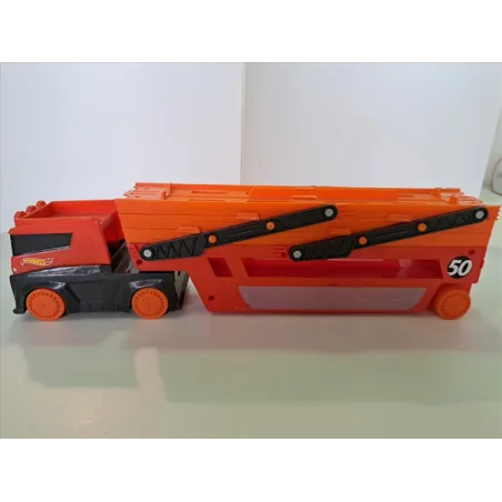 Camion Portamacchinine Hotwheels Arancione Per 50 Macchinine