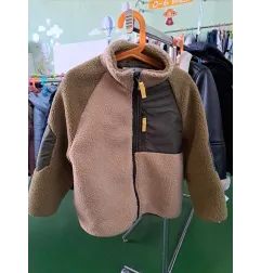 Felpa Pile Marrone / Verde 4/6 A