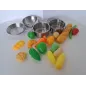 Pentolini In Acciaio Con Frutta e Verdura