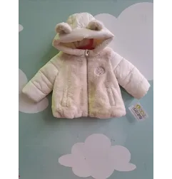 Piumino / Cappottino Con Bordi In Pelliccetta e Orecchie 3/6 M