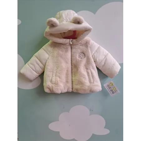 Piumino / Cappottino Con Bordi In Pelliccetta e Orecchie 3/6 M