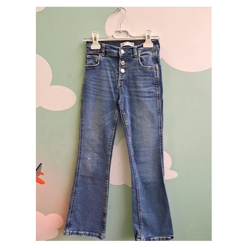 Jeans Zara a Zampa Con Bottoni 9 A