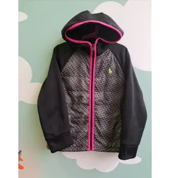 Giubbino Con Pile All'interno Polo Ralph Lauren Nero e Rosa 9/10 A