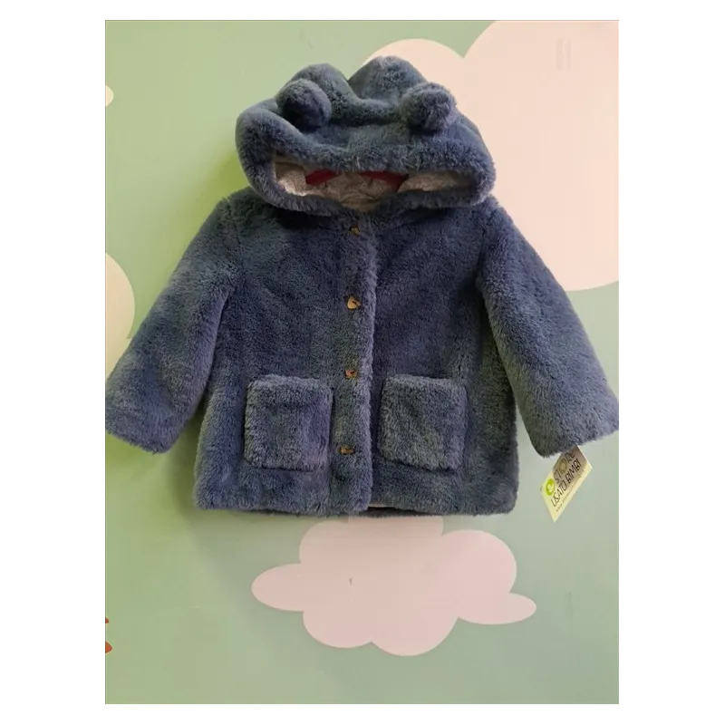 Pellicciotto Blu Mango 18/24 M