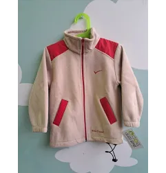 Pile Con Zip Beige e Rosso 7/8 A