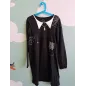 Vestito Nero Halloween Con Ragnatela e Gattino 8/10 A
