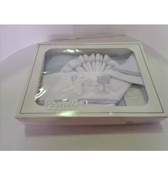 Completo Lettino Bianco e Azzurro Nuovo