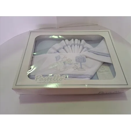 Completo Lettino Bianco e Azzurro Nuovo