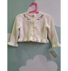 Golfino Bianco Fiori Prenatal 24/36 M