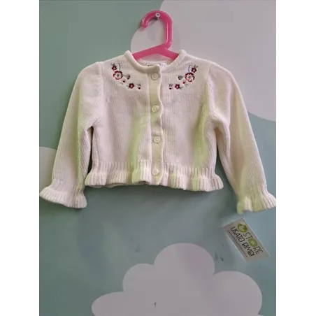 Golfino Bianco Fiori Prenatal 24/36 M