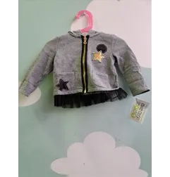 Felpa Grigia Con Stelle Original 9/12 M